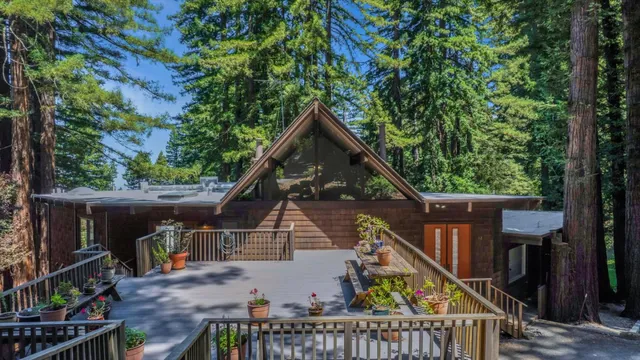 a outdoor space with furniture