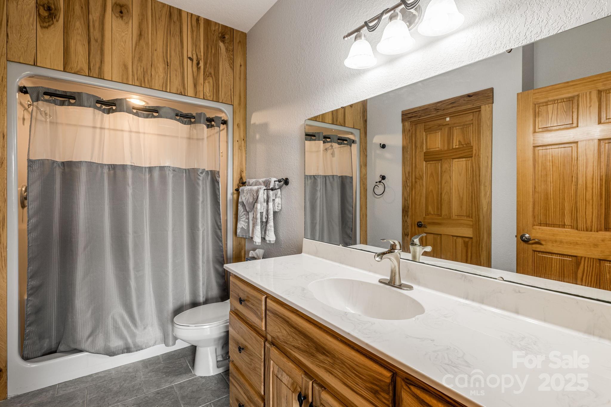 2912 Windswept Ridge Road Marshall, NC 28753 - Photo 28 of 47 a bathroom with a sink and a mirror
