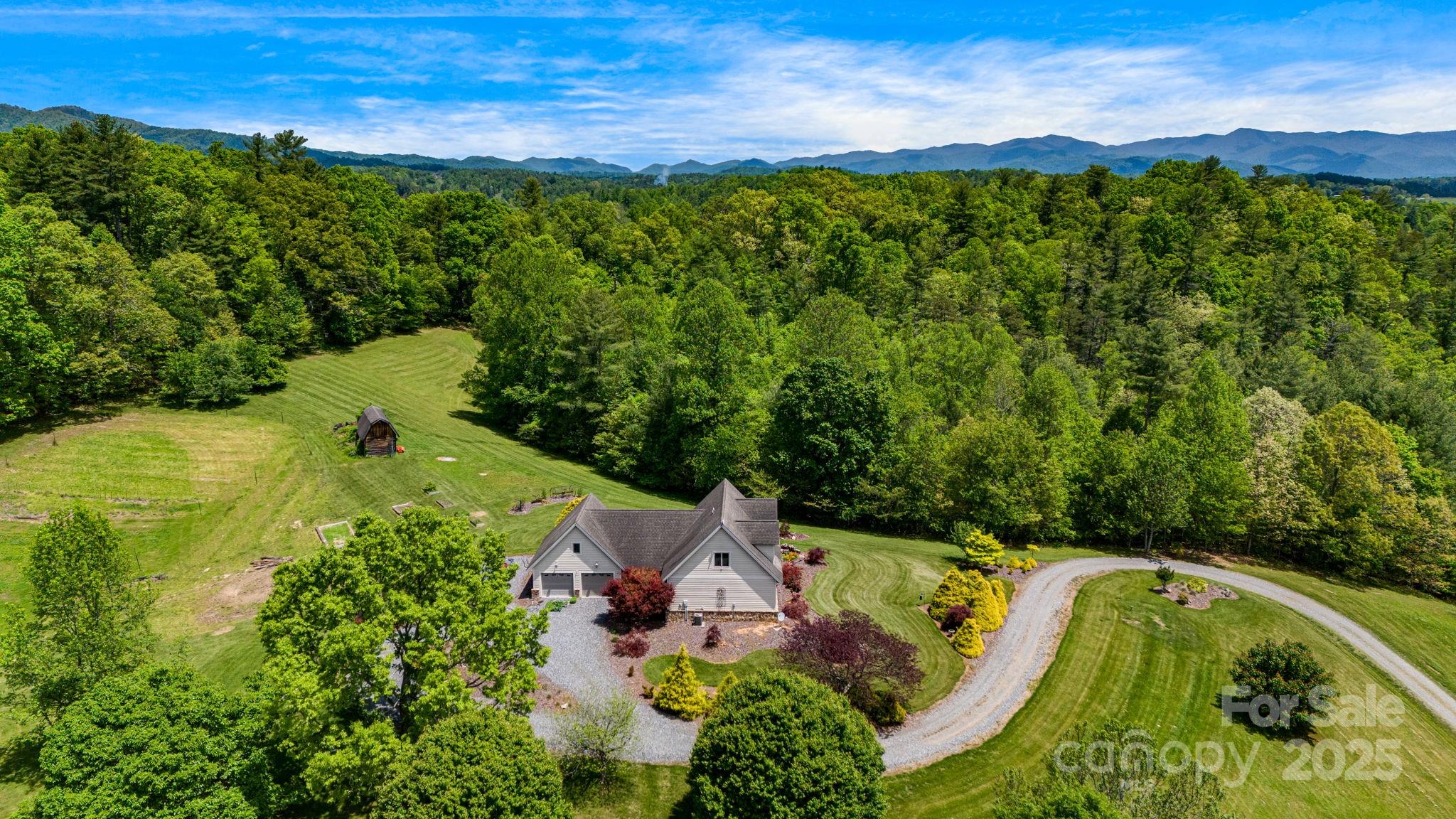 2912 Windswept Ridge Road Marshall, NC 28753 - Photo 4 of 47 a view of a lush green forest with lots of green space