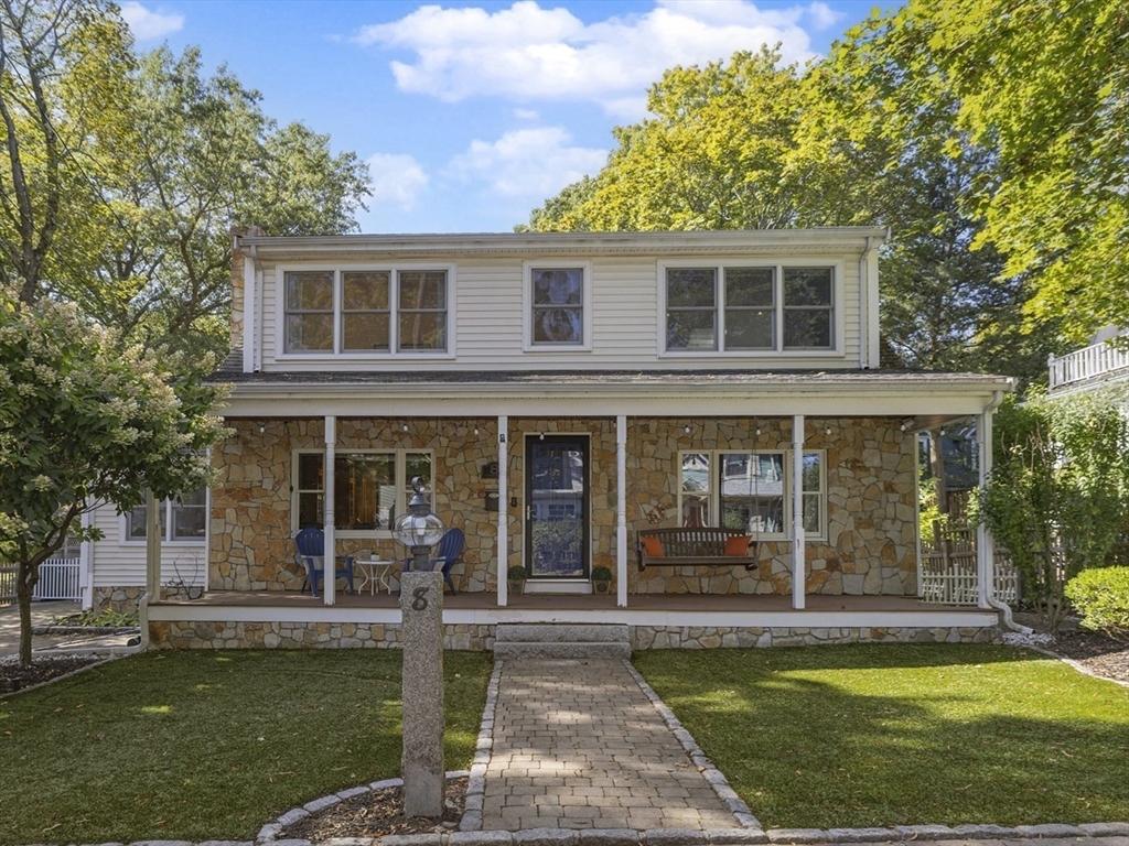 8 Hatch Road Medford, MA 02155 - Photo 7 of 42 a front view of a house with garden