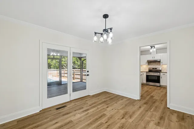 wooden floor in an empty room