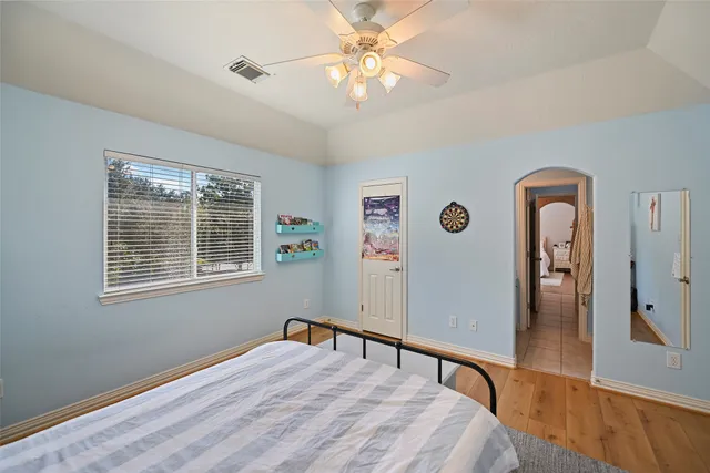 a view of livingroom with furniture and wooden floor