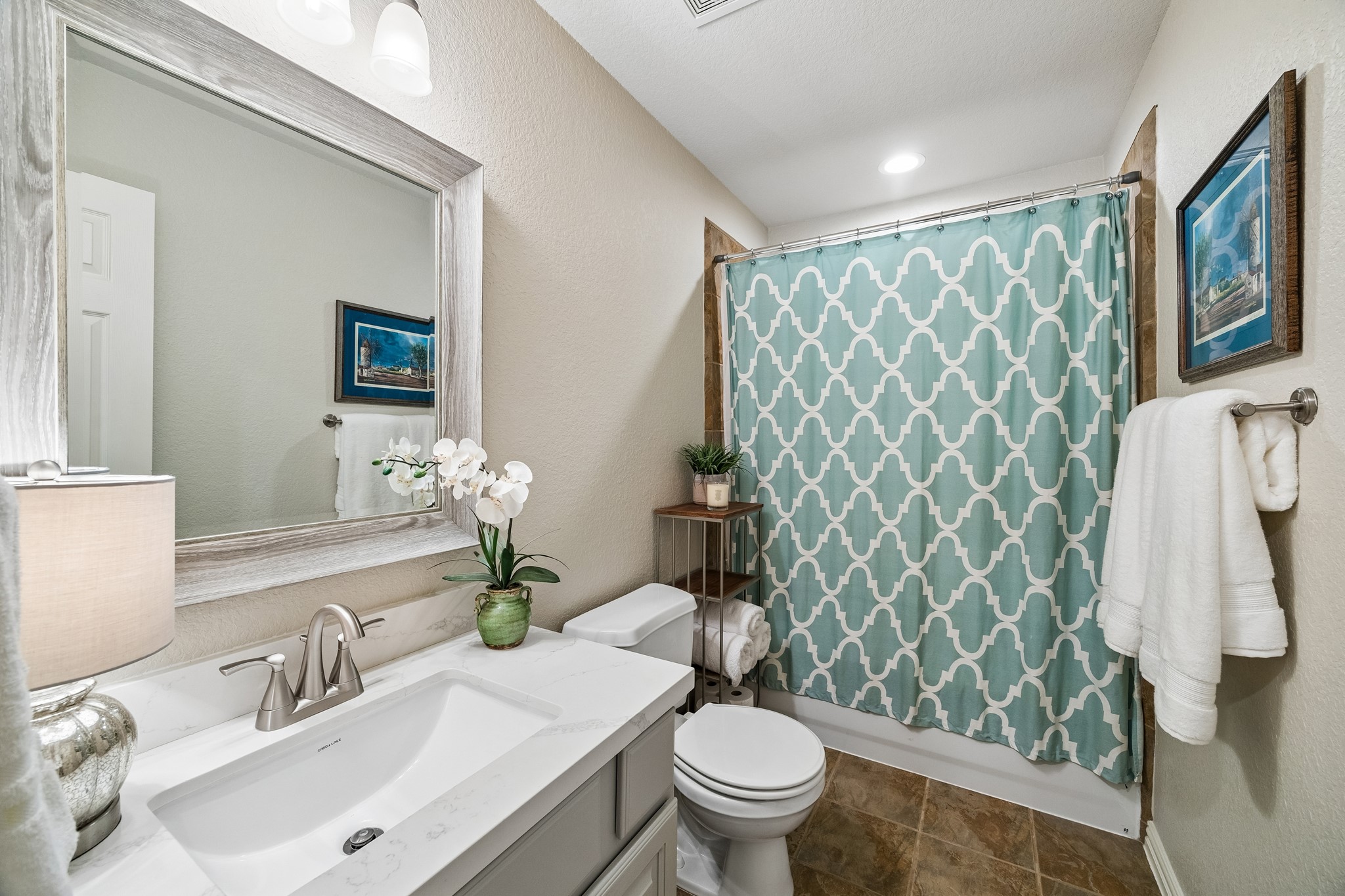 12523 Cedar Key Trail Humble, TX 77346 - Photo 23 of 33 a bathroom with a sink toilet and shower