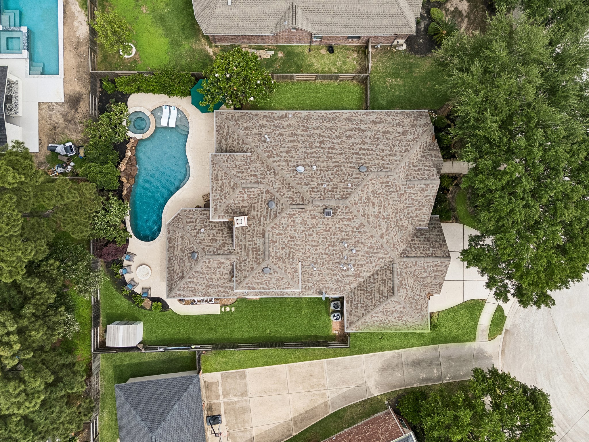12523 Cedar Key Trail Humble, TX 77346 - Photo 33 of 33 an aerial view of a house with garden space and street view