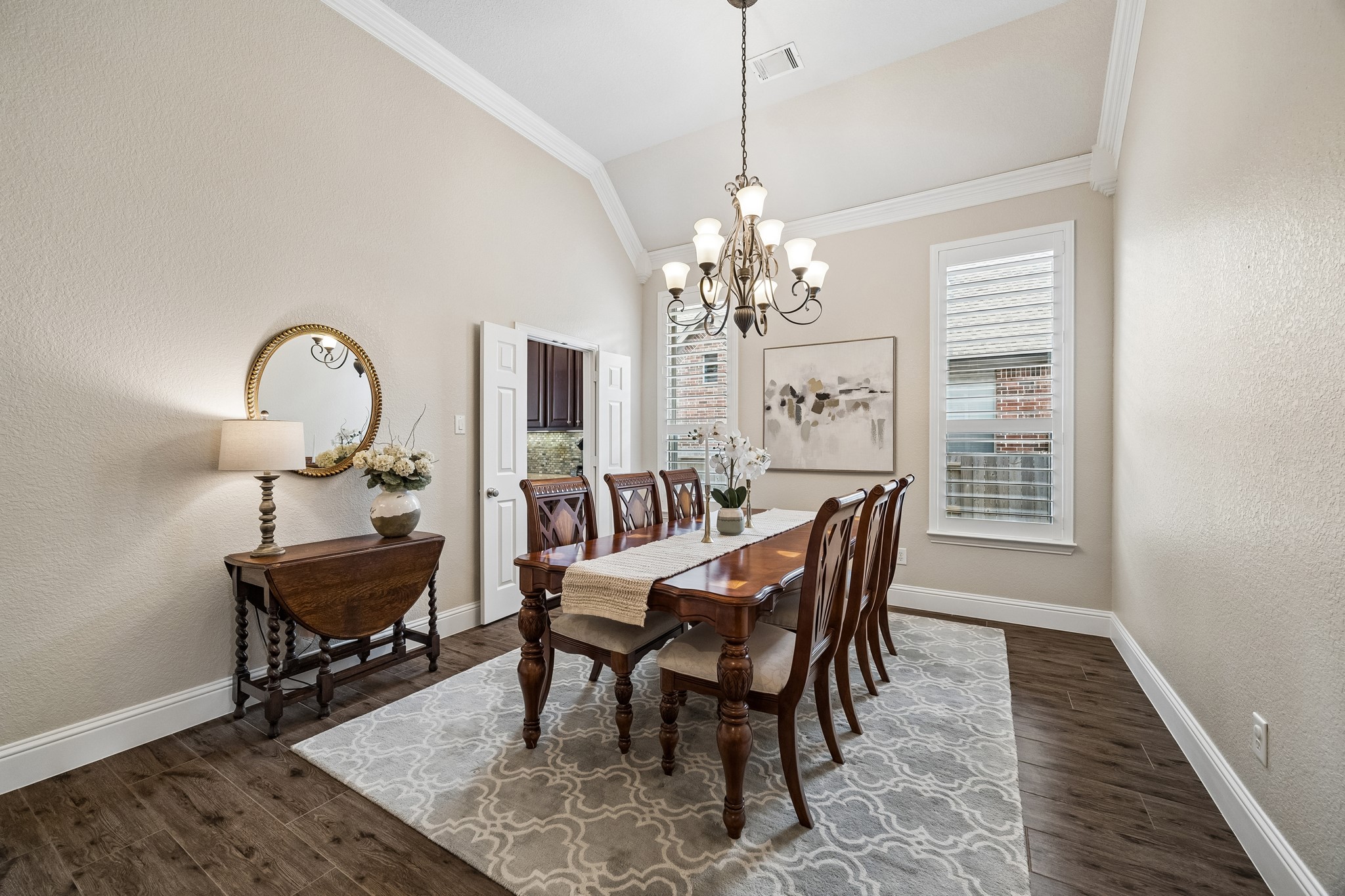 12523 Cedar Key Trail Humble, TX 77346 - Photo 6 of 33 a view of a dining room with furniture and wooden floor