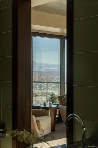 a bath tub sitting next to a bathroom