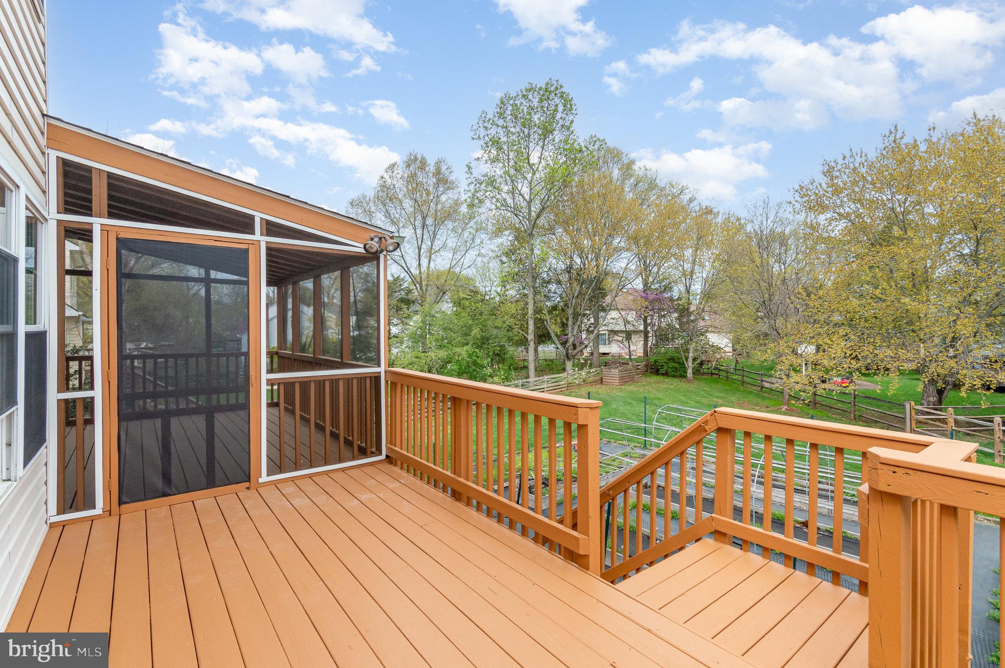 2968 Emerald Chase Drive Herndon, VA 20171 - Photo 6 of 29 a view of a wooden deck with sunset view
