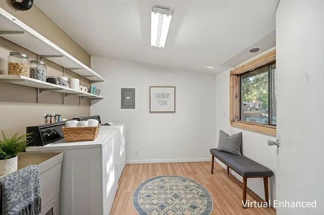 a room with furniture and a window