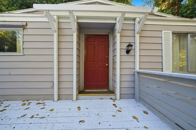 a front view of a house