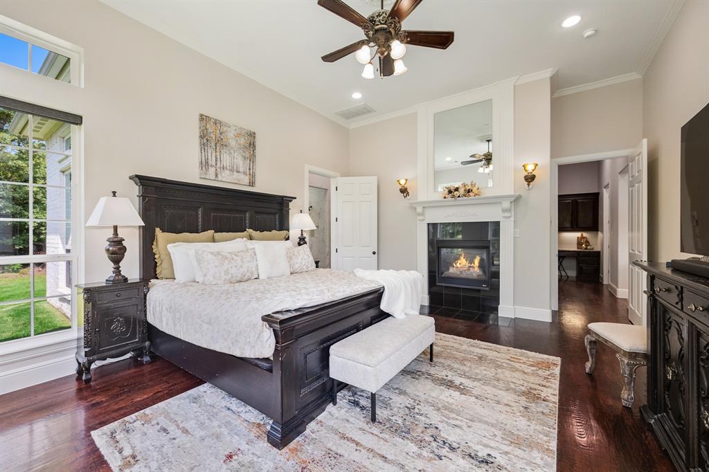 1619 Bloomfield Road Valley View, TX 76272 - Photo 13 of 39 Primary Bedroom with fireplace.