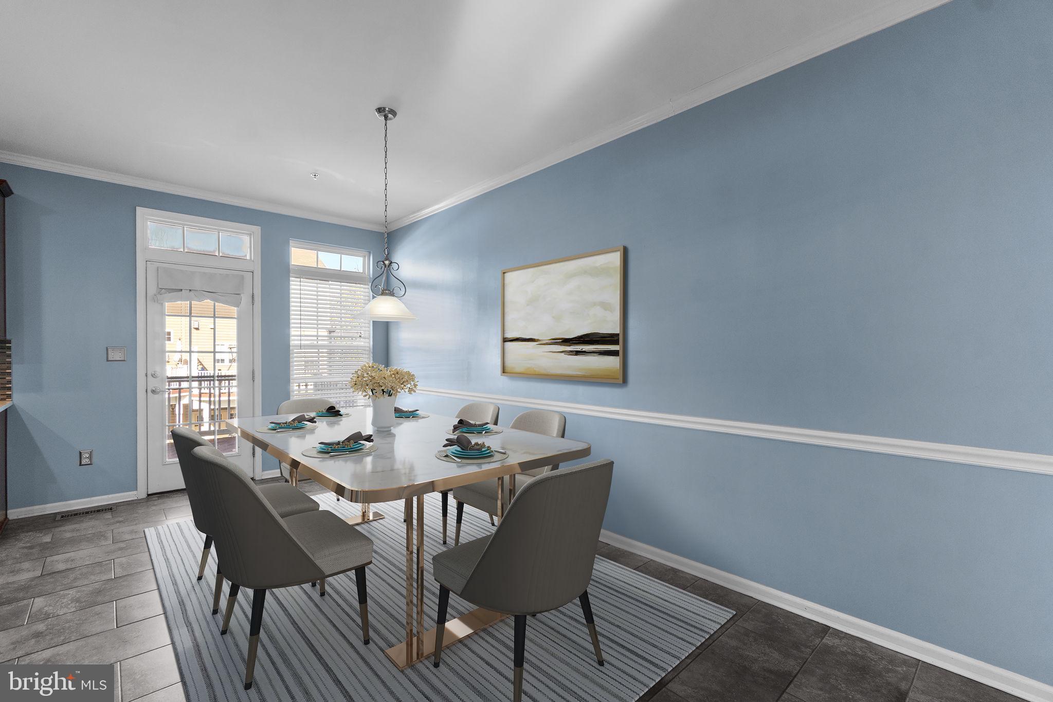 4814 Portsmouth Road, Unit 31 Ellicott City, MD 21042 - Photo 6 of 33 Virtual Staged Dining Area