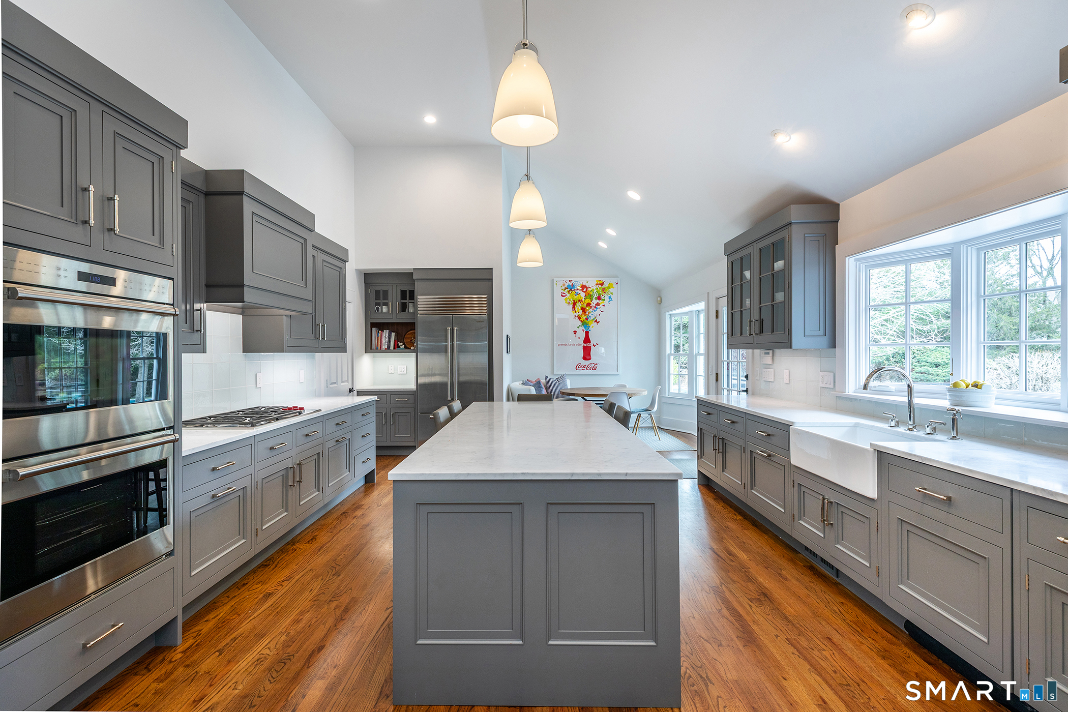 47 Squire Road Roxbury, CT 06783 - Photo 8 of 27 a large kitchen with kitchen island a sink stainless steel appliances and cabinets