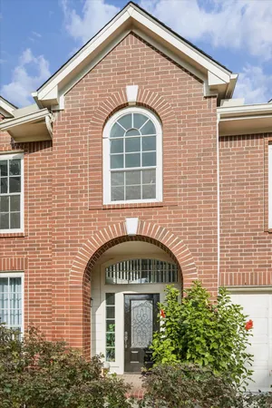a front view of a house