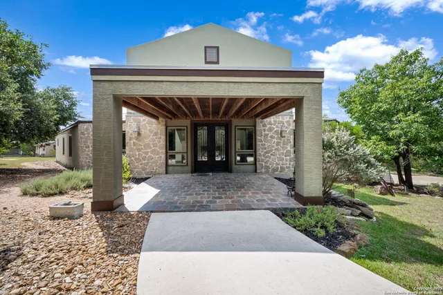 a front view of a house