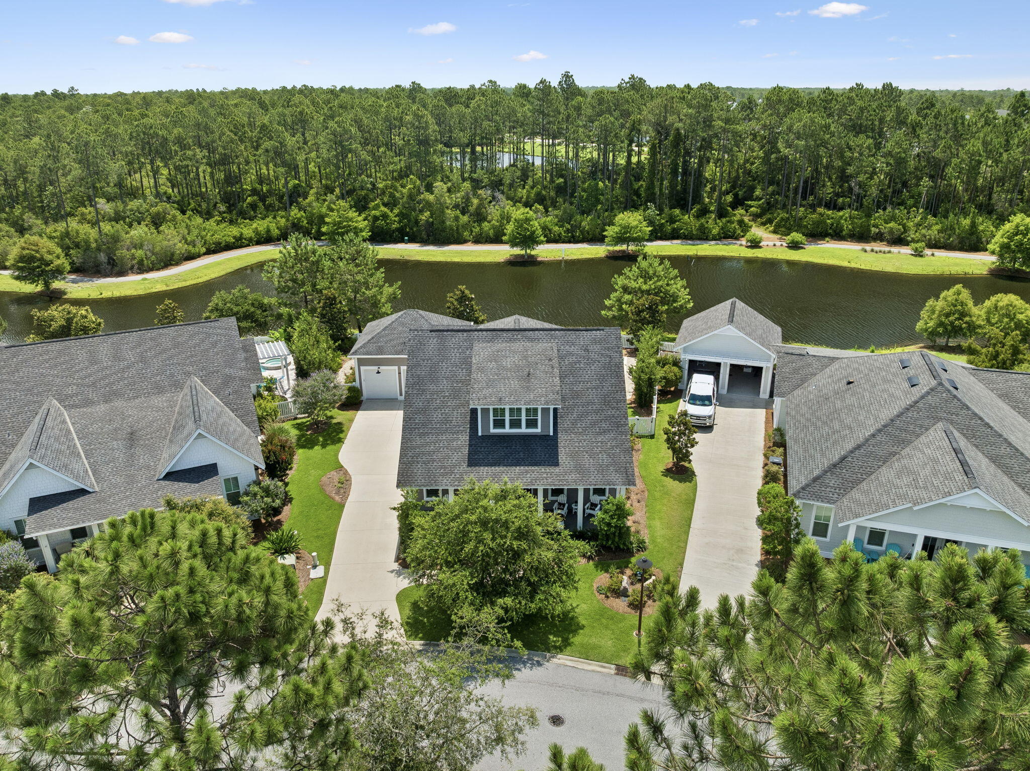 229 Sandchase Circle Inlet Beach, FL 32461 - Photo 71 of 107 Aerial - Front View
