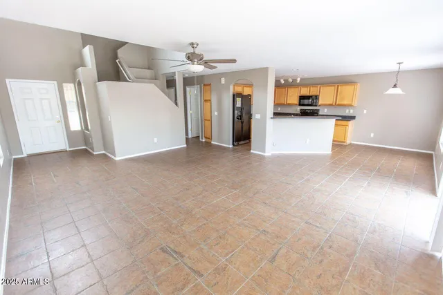 a view of a kitchen with a sink