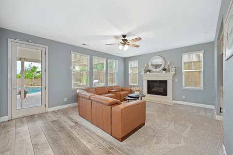 a large spacious bathroom with a large tub shower and sink