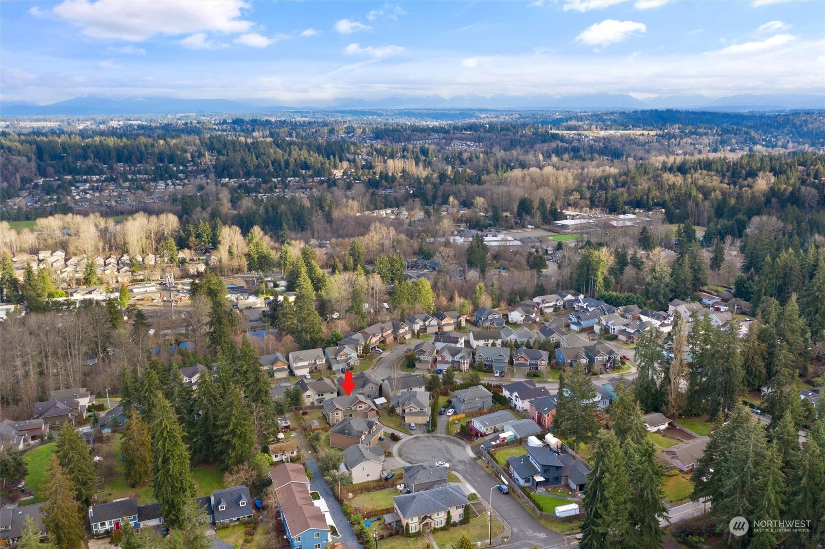 2205 239th Place Southwest Bothell, WA 98021 - Photo 33 of 40 an aerial view of lake and residential houses with outdoor space