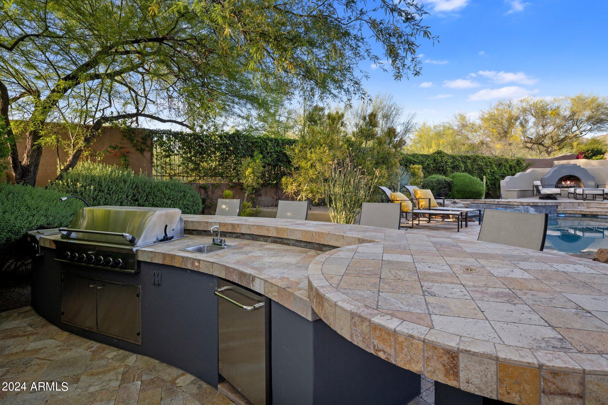 9528 East Mountain Spring Road Scottsdale, AZ 85255 - Photo 35 of 41 Pool side KItcheb