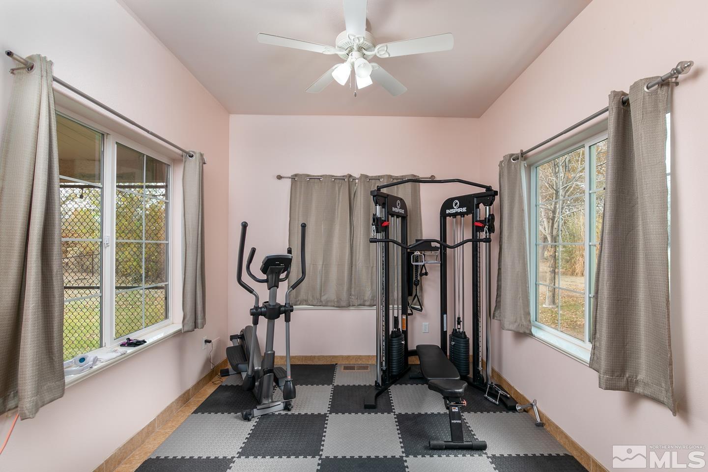 5275 Rivers Edge Drive Fallon, NV 89406 - Photo 16 of 36 a view of gym equipment with window