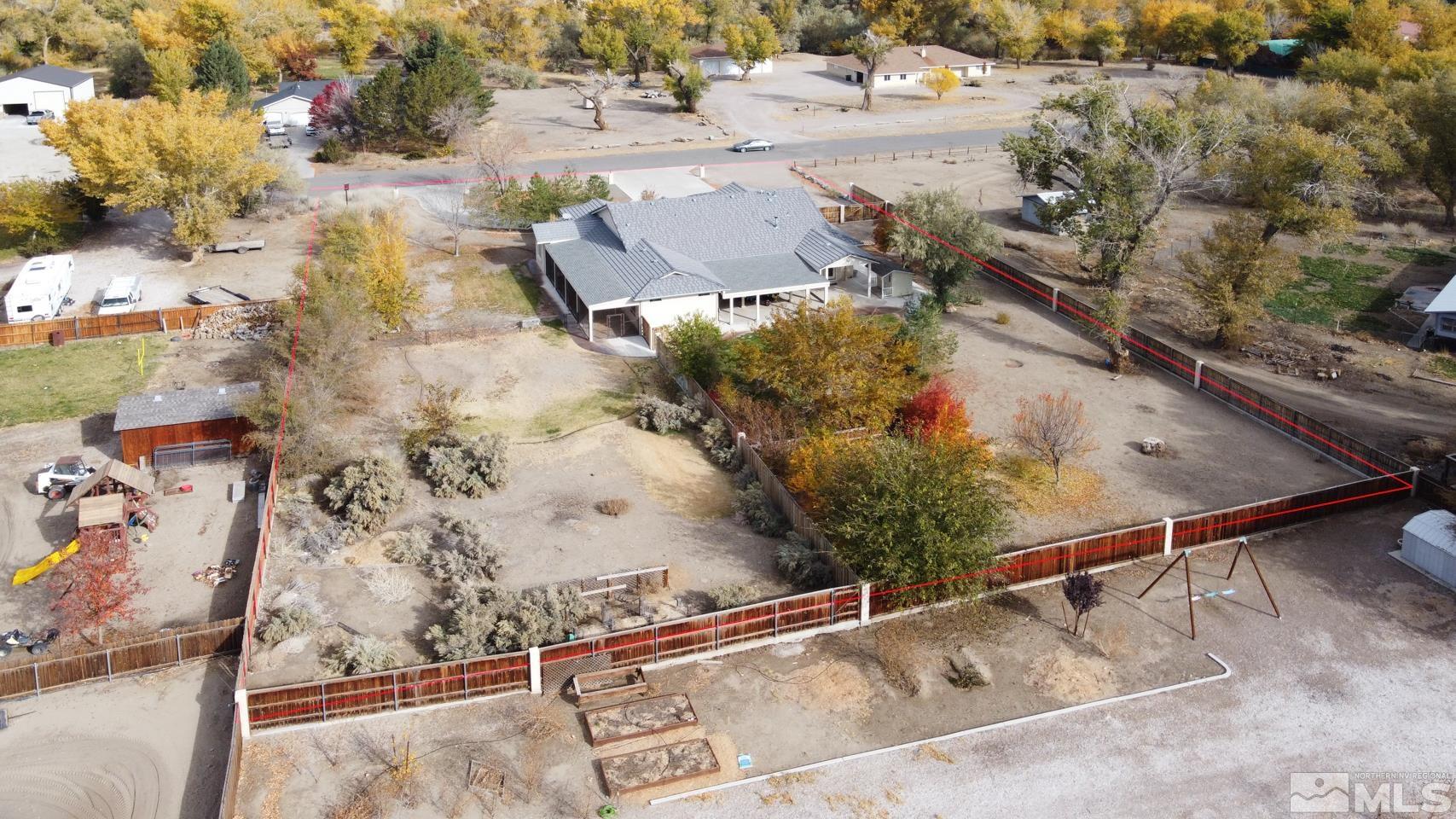 5275 Rivers Edge Drive Fallon, NV 89406 - Photo 36 of 36 an aerial view of residential houses with outdoor space
