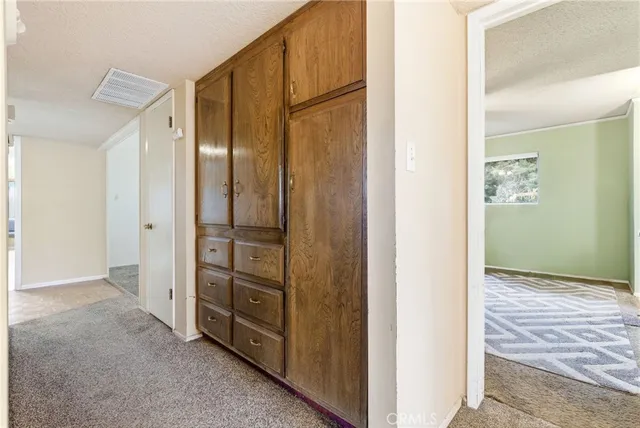 a view of closet area