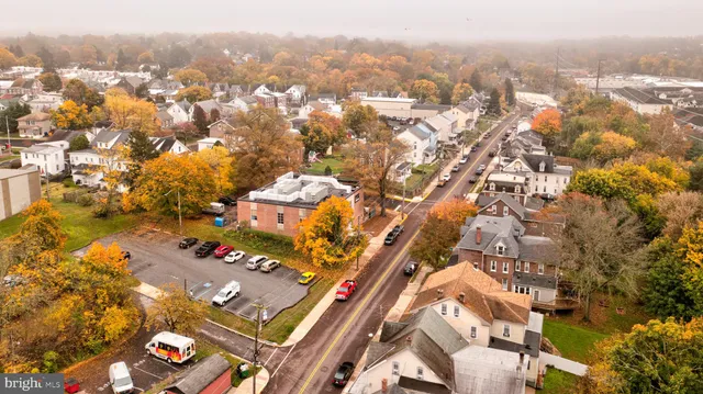 a view of city and mountain