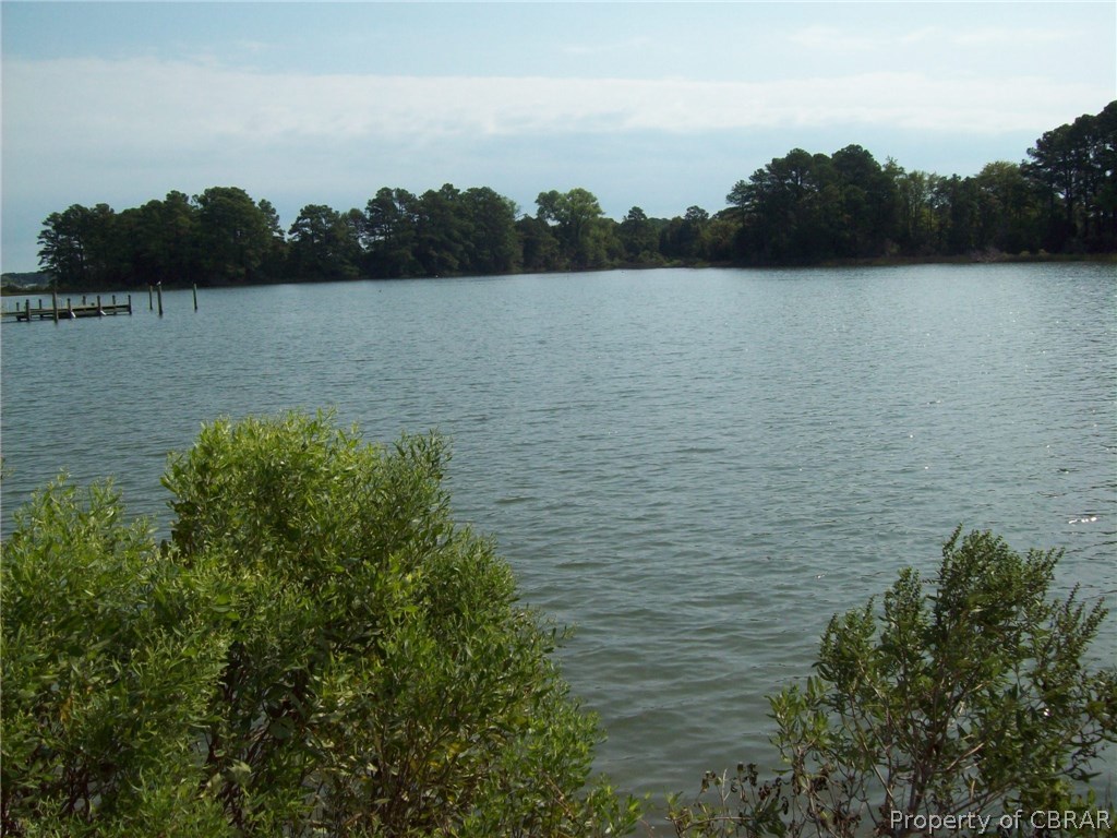 344 Ballast Point Road Hudgins, VA 23076 - Photo 11 of 12 a view of a lake from a yard