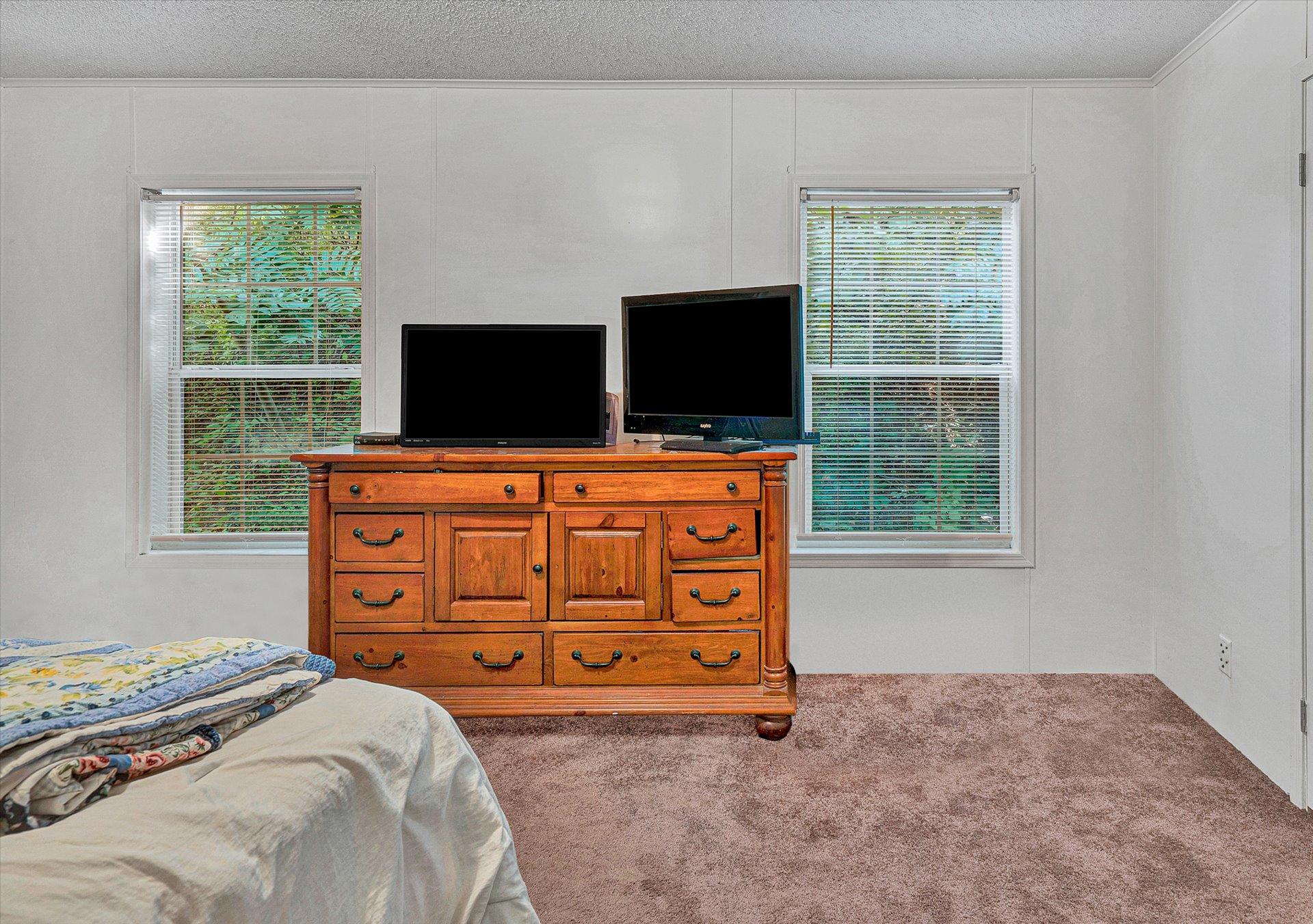 108 Summitt Ridge Drive Blue Ridge, VA 24064 - Photo 24 of 30 a room with a bed and flat screen tv