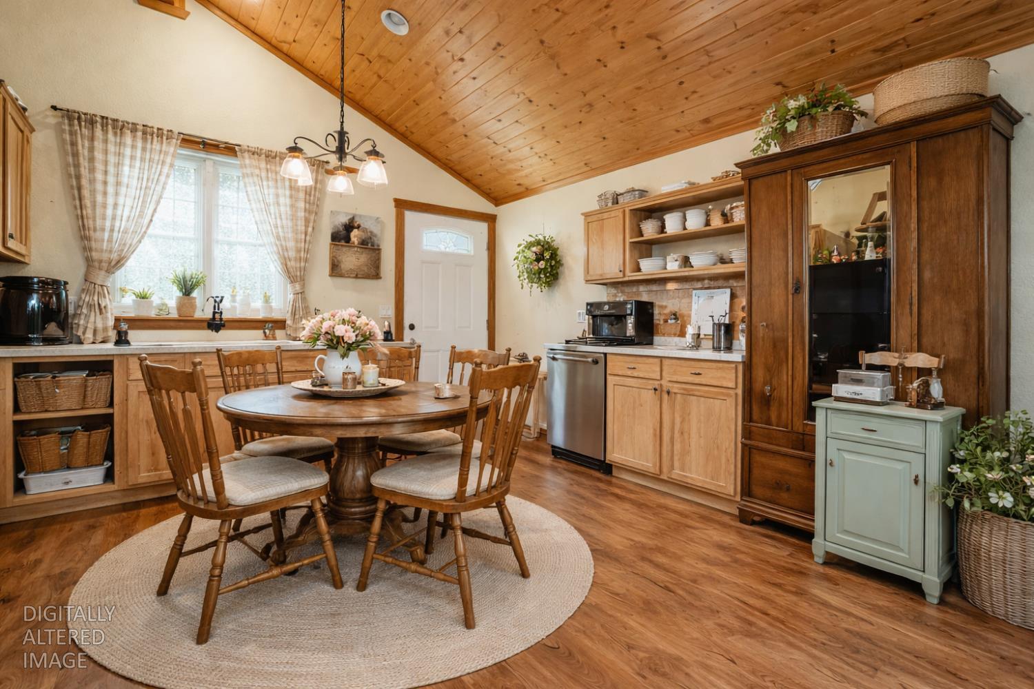 411 Rex Avenue Jackson, CA 95642 - Photo 57 of 72 a view of a dining room with furniture and wooden floor