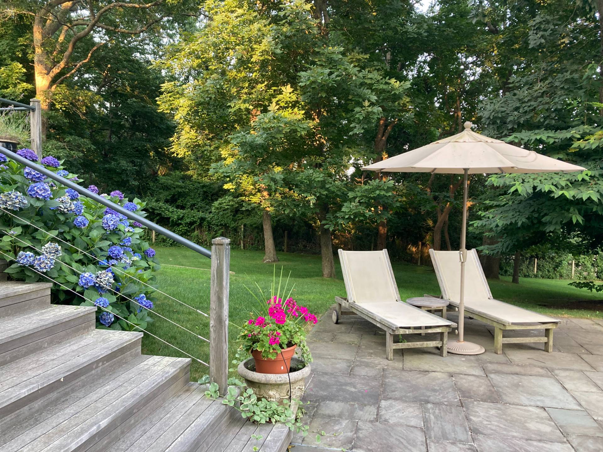 22 Casey Lane Bridgehampton, NY 11932 - Photo 17 of 24 a view of backyard with plants and outdoor seating