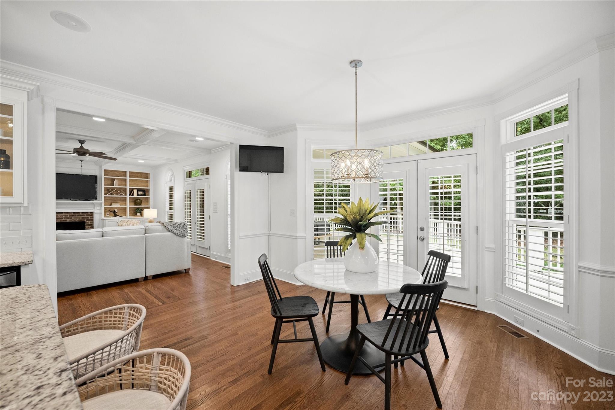 3118 Sharon View Road Charlotte, NC 28210 - Photo 39 of 48 a view of a dining room with furniture window and wooden floor