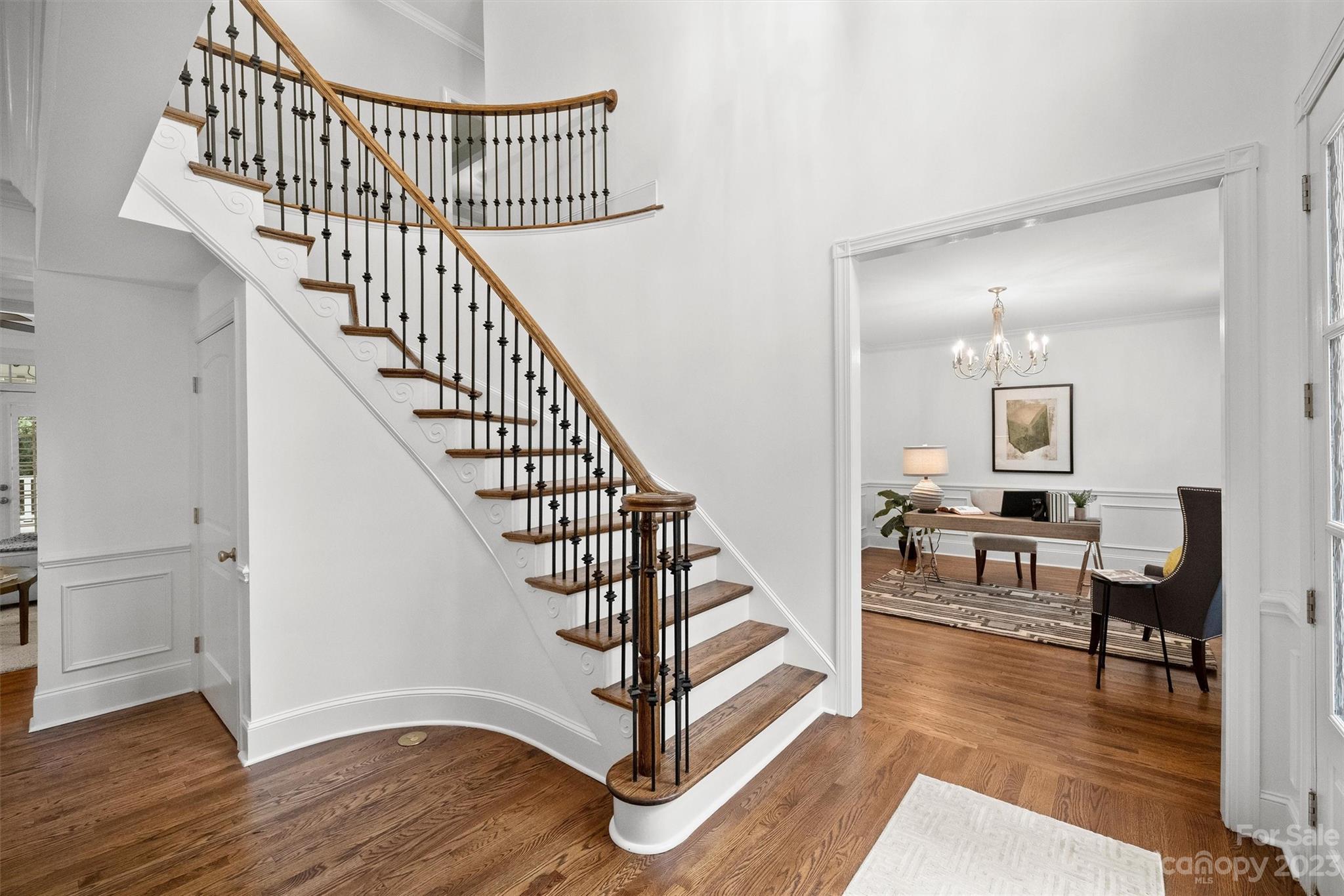 3118 Sharon View Road Charlotte, NC 28210 - Photo 48 of 48 a view of entryway livingroom and hall with wooden floor
