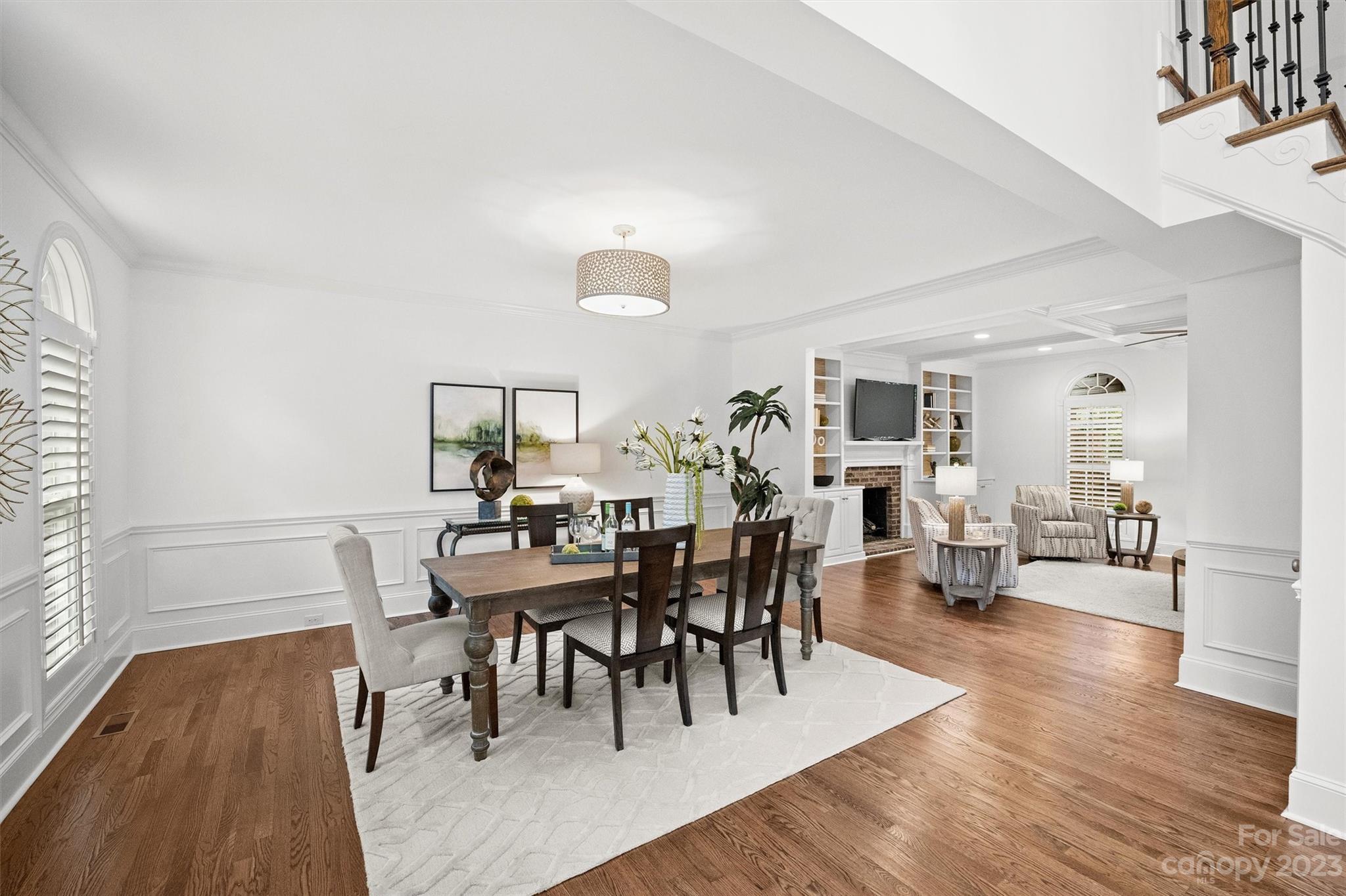 3118 Sharon View Road Charlotte, NC 28210 - Photo 8 of 48 a view of a a dining room with furniture window and wooden floor
