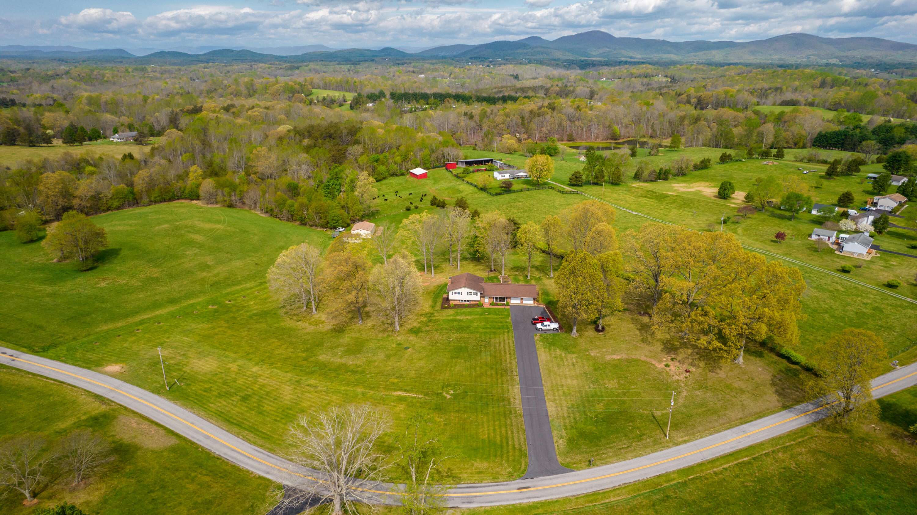 3229 Morgans Mill Road Goodview, VA 24095 - Photo 50 of 60 a view of a lake from a yard