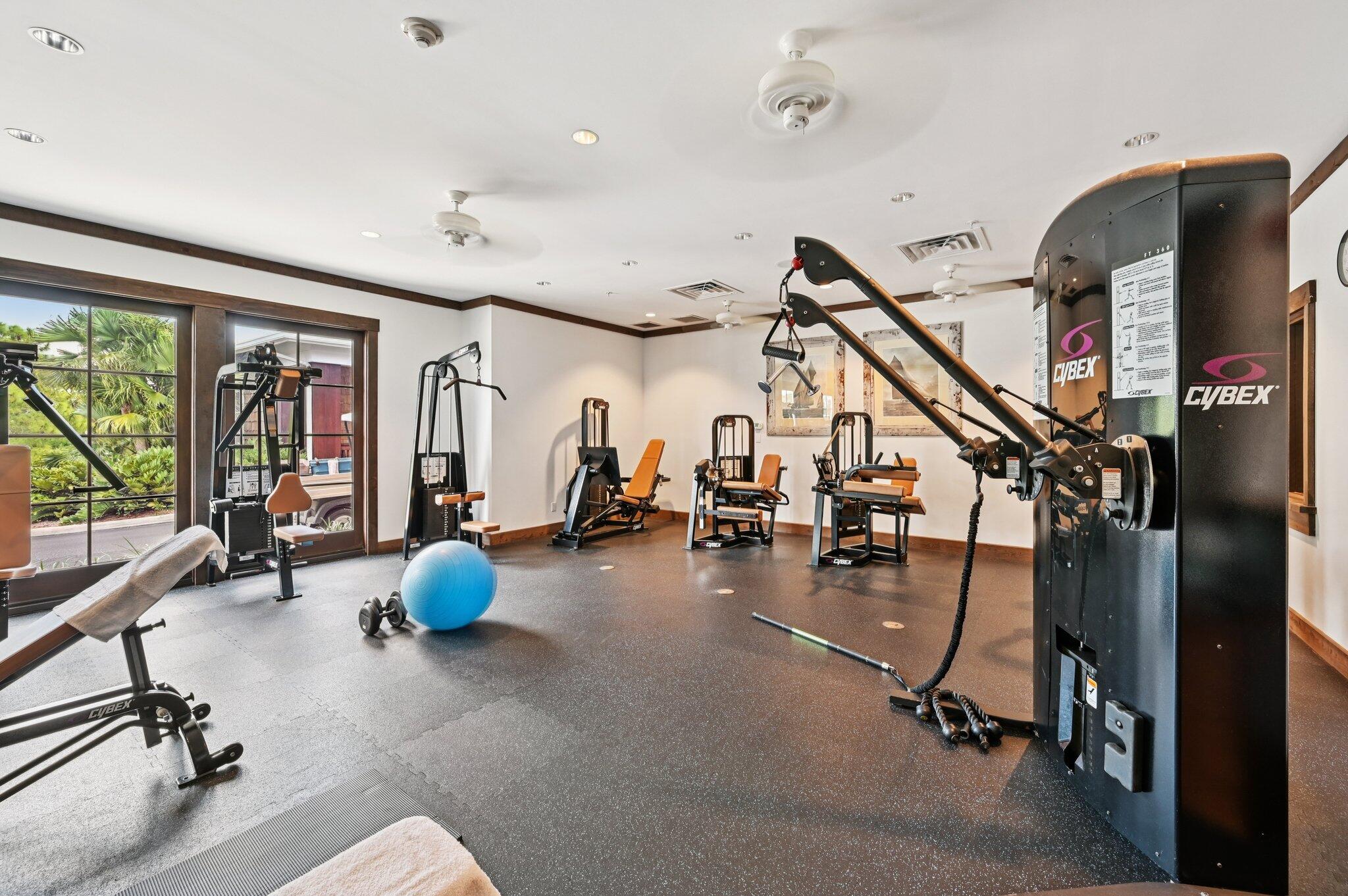 9936 Southeast Sandpine Lane Hobe Sound, FL 33455 - Photo 65 of 71 a view of a room with gym equipment