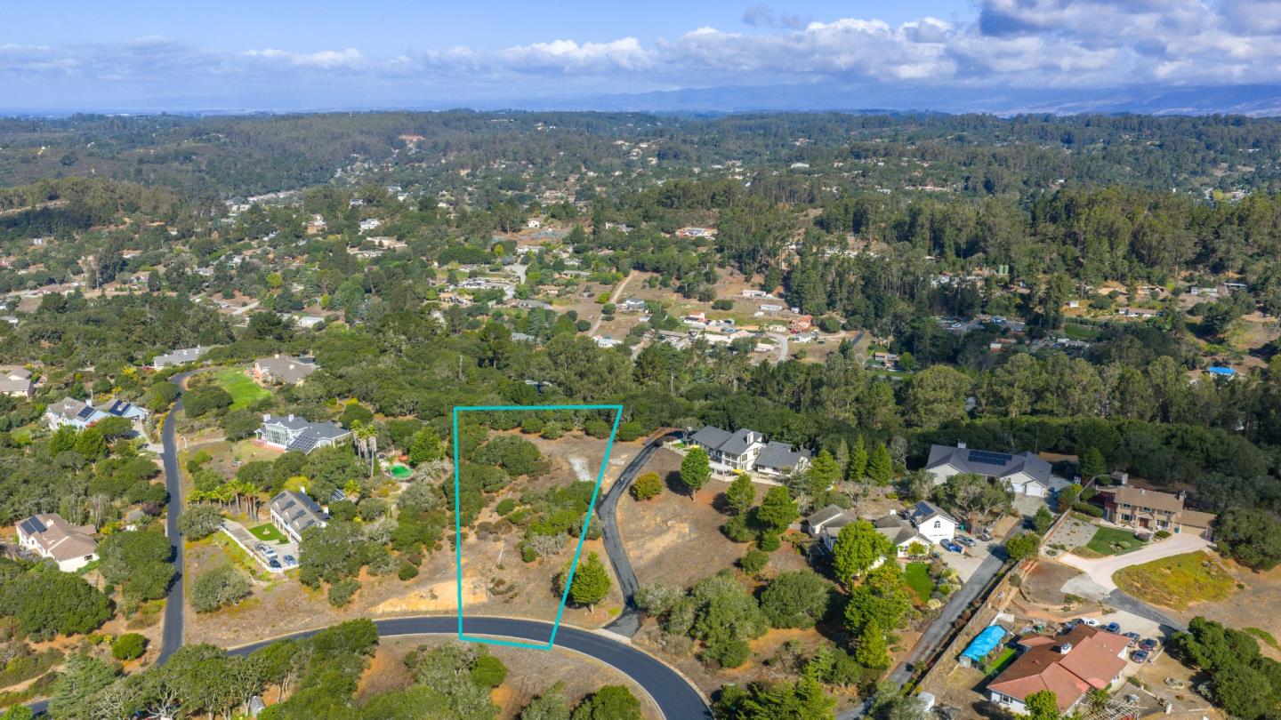 a view of a lake with a mountain in the background