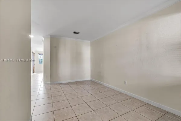 a view of an empty room