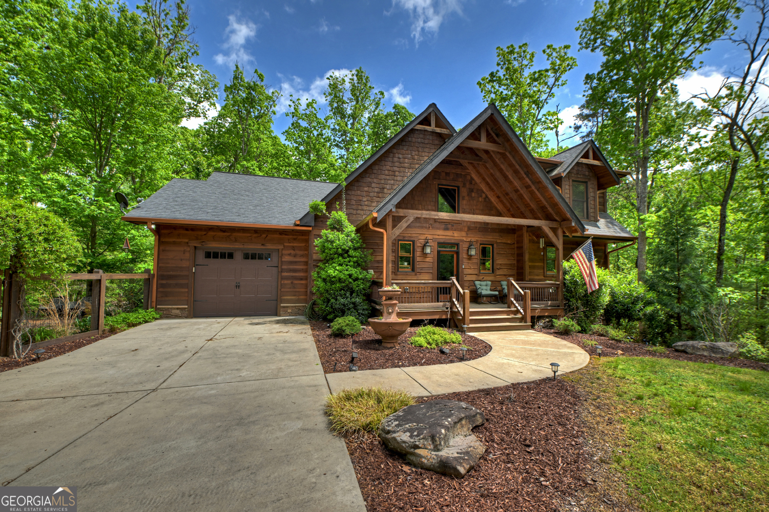 366 Shepherds Lane Morganton, GA 30560 - Photo 32 of 79 a front view of a house with garden