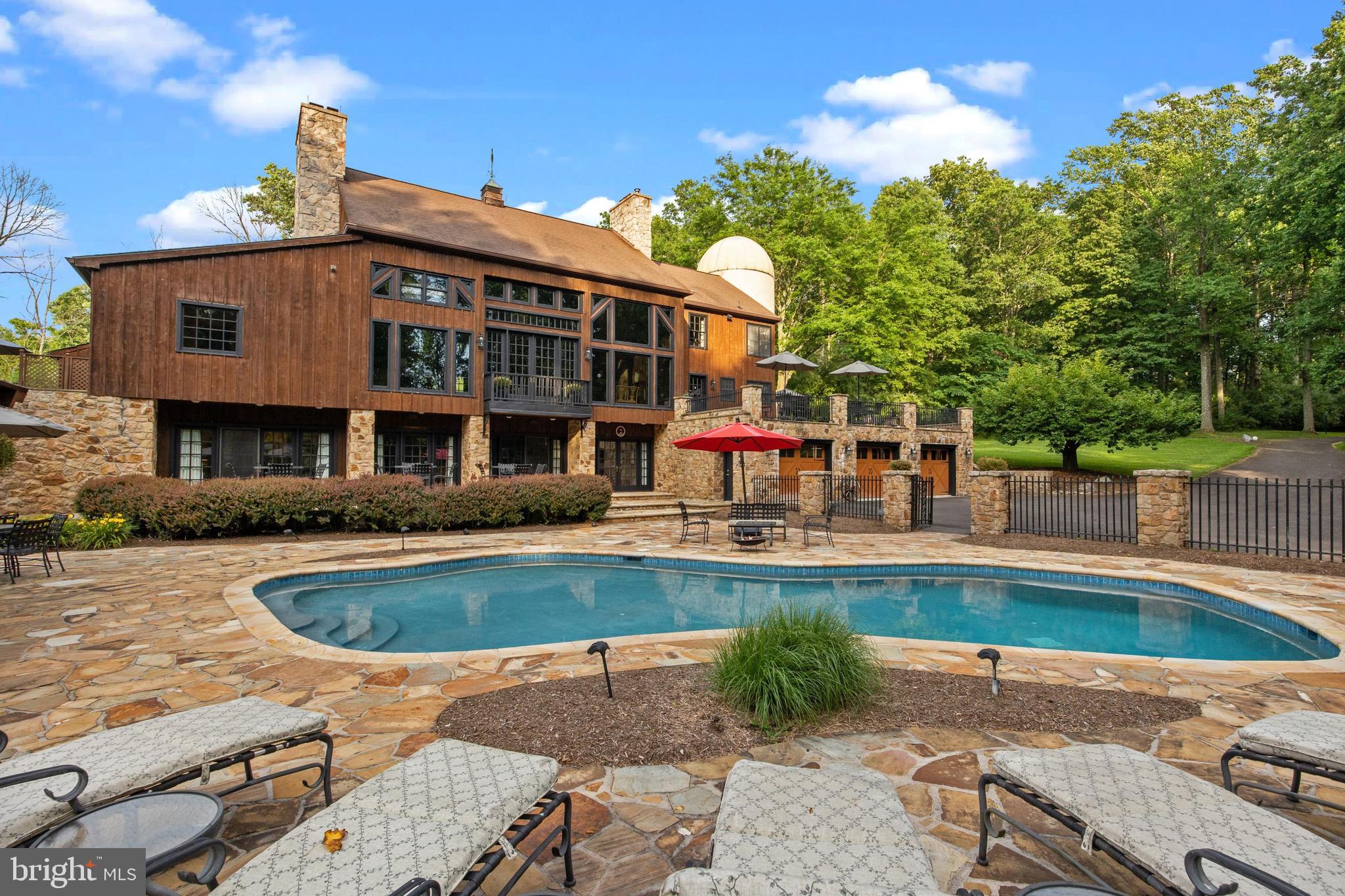 175 Pleasant Valley Road Titusville, NJ 08560 - Photo 102 of 137 Rear View From Pool
