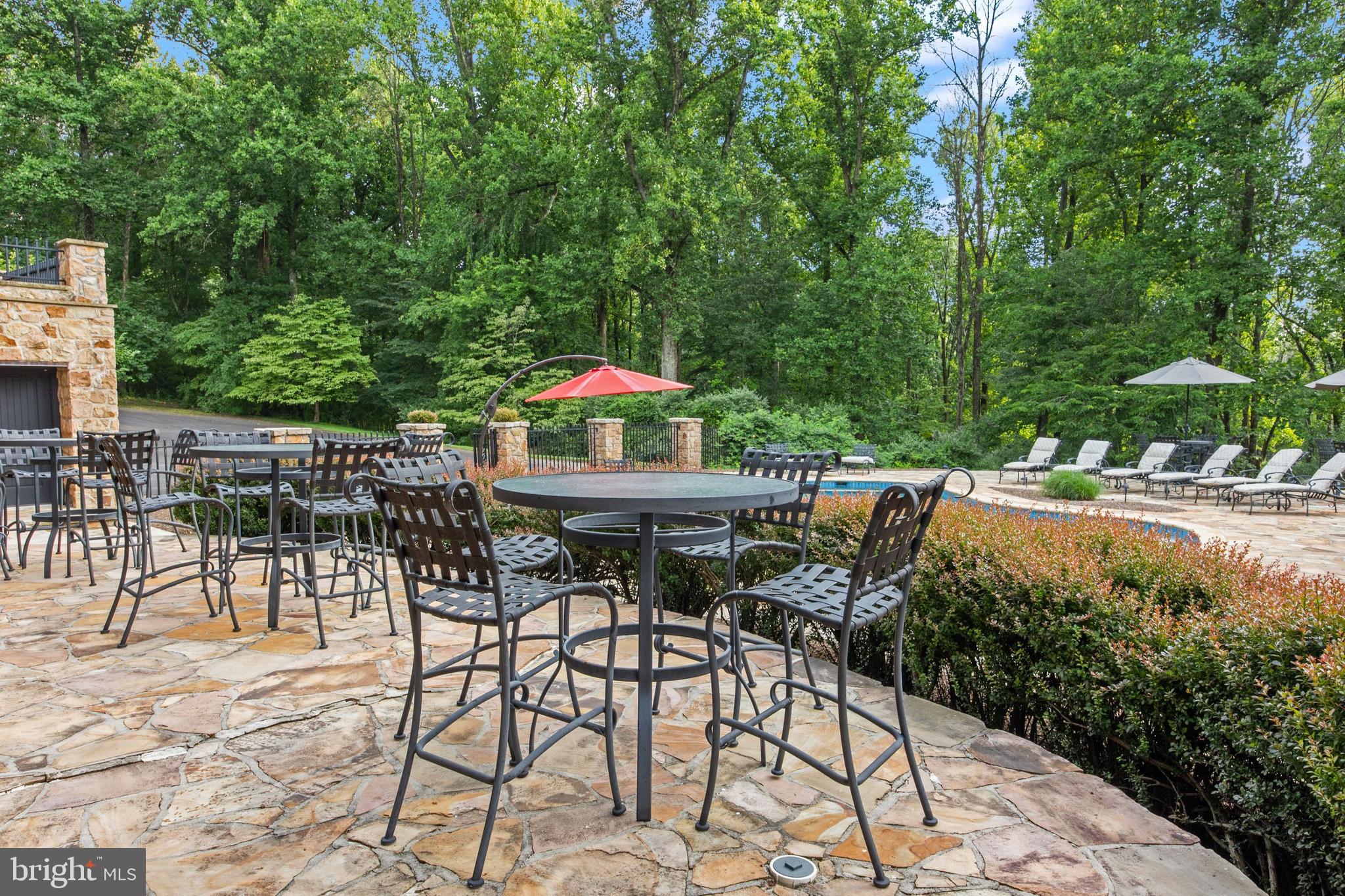 175 Pleasant Valley Road Titusville, NJ 08560 - Photo 112 of 137 Raised Patio Overlooking Pool