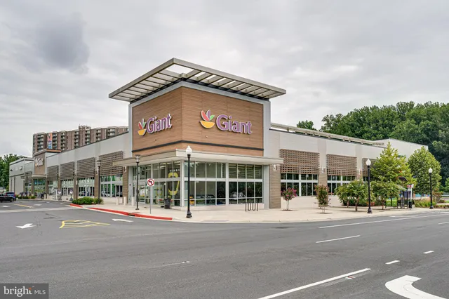 a view of a building with a street