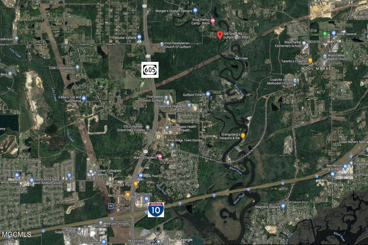 588 Oneal Road Gulfport, MS 39503 - Photo 7 of 10 588 O'Neal Google Map 3