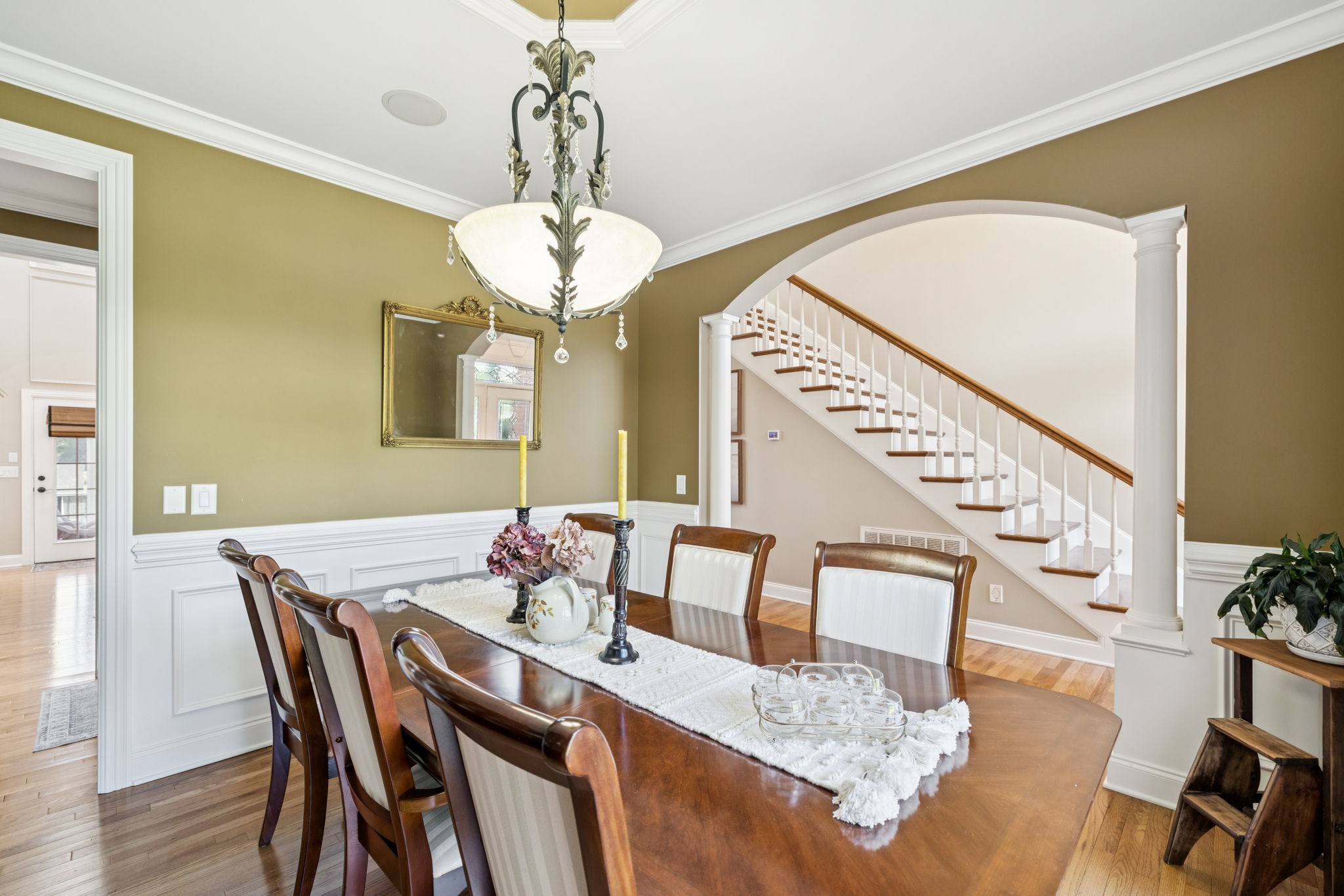 3056 Southeast Tater Peeler Road Lebanon, TN 37090 - Photo 17 of 100 a view of a dining room with furniture wooden floor and chandelier
