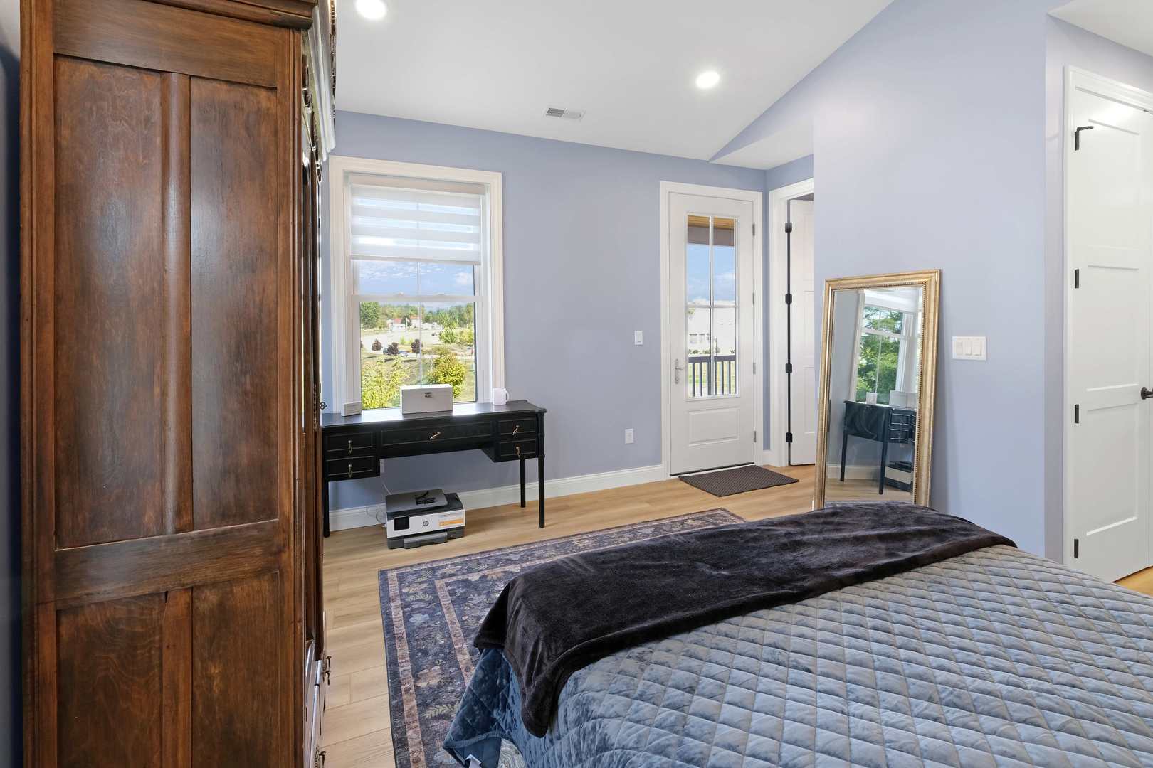 11 Great Loop West Ottawa, IL 61350 - Photo 17 of 22 a bedroom with a bed and wooden floor