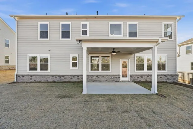 front view of a house with a street
