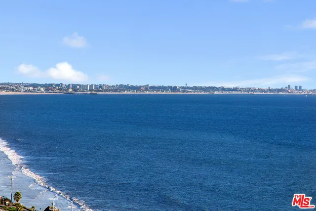 a view of an ocean and beach