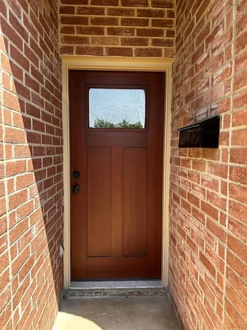 a view of door