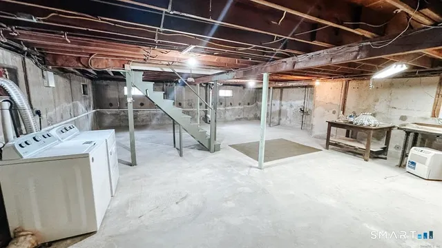 a view of a storage room