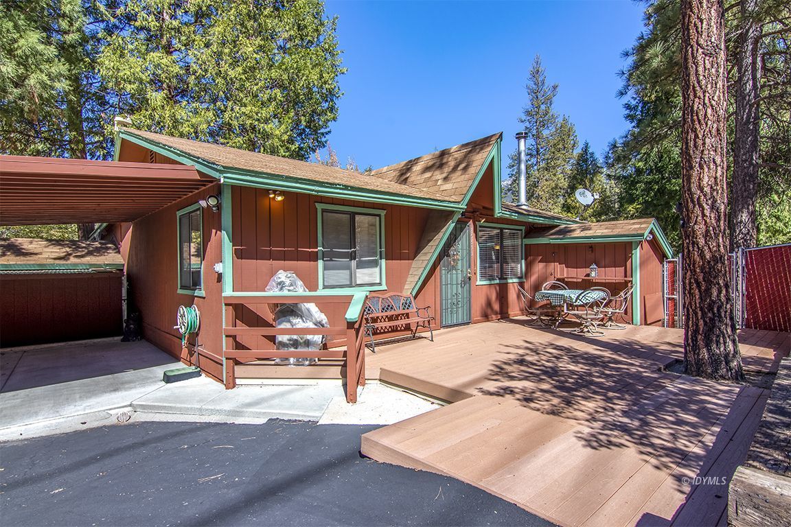 26833 Idyllwild Road Idyllwild, CA 92549 - Photo 1 of 38 a view of a backyard with a patio